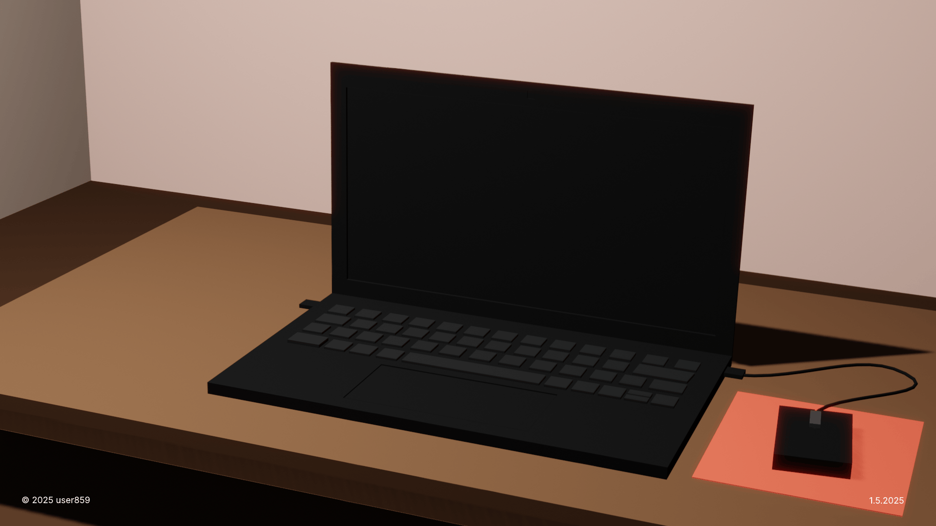 A simple laptop model in Blender, that took me 2 days to finish since i'm new to 3D Modelling as a whole. 